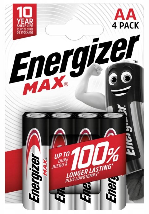 Bateria alkaliczna AA / LR6 Energizer MAX - 4 sztuki (blister)