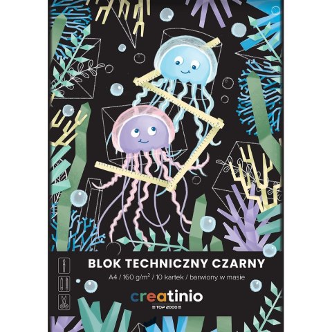 Blok techniczny Creatinio A4 czarny 160g 10k Top 2000 (400176681)