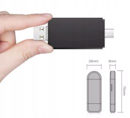 Czytnik kart USB + USB TypeC + SD/ MICRO SD