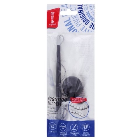 Długopis z przylepcem wkład niebieski