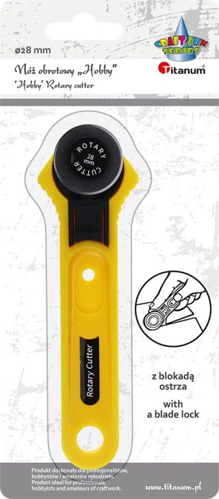 Nóż Craft-Fun Series modelarski Hobby obrotowy 28mm Titanum (BR230037)