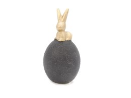 Ozdoba wielkanocna królik na jajku ceramiczny 13,5cm One Dollar (358867)