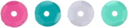 Cekiny Titanum Craft-Fun Series okrągłe zestaw 4 kolorów mix 24g (BR230009)