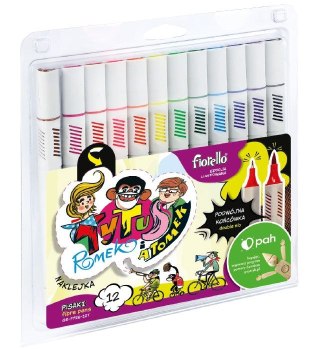 Flamaster dwustronne Tytus Romek i Atomek 12 kol. Fiorello (160-2382)
