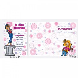 Kartka składana Comic Urodzinowy dla dziewczyny B6 Ev-corp (STKC-017)