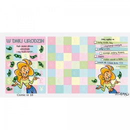Kartka składana Comic Urodzinowy dla dziewczyny B6 Ev-corp (STKC-018)