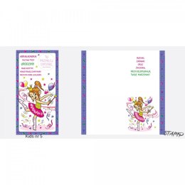 Kartka składana KIDS Urodzinowy dziecięcy dla dziewczynki DL Ev-corp (STKK-05)