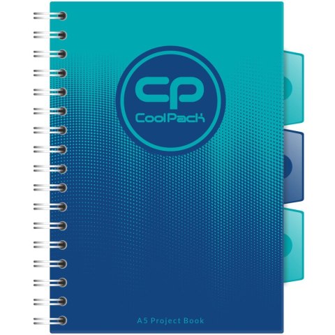 Kołozeszyt (kołonotatnik) CoolPack OCEAN A5 200k. krata Patio (02992CP)