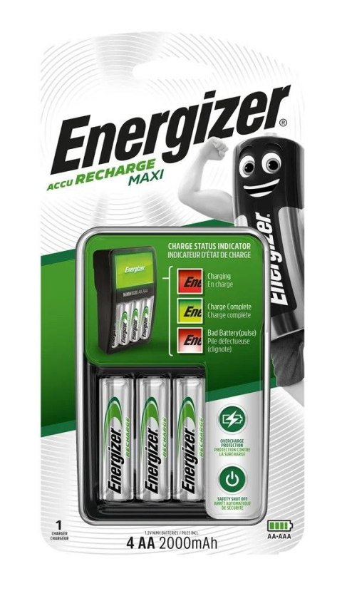 Ładowarka akumulatorowa Ni-MH Maxi + 4 x R6/AA 2000 mAh Energizer (EN-321401)