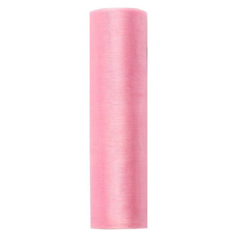 Organza organza Gładka 0,16x9 [mm x m] różowa Partydeco (ORP16-081J)