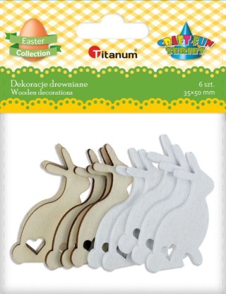 Ozdoba drewniana Craft-Fun Series Króliczki Titanum (2324002)