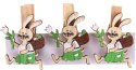 Ozdoba drewniana Titanum Craft-Fun Series klamerki króliki z koszykiem (2324040)
