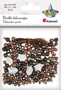 Perełki Titanum Craft-Fun Series zestaw do zrobienia biżuterii (BR230008-black)