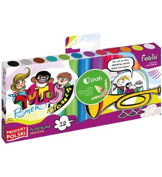 Plastelina 12 kol. Tytus Romek I Atomek mix Fiorello (170-2730)