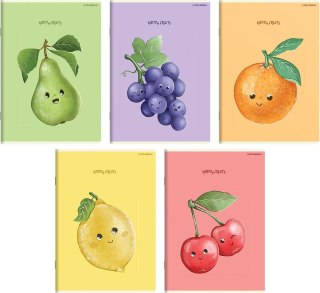 Zeszyt A6 HAPPY FRUITS 32k. 70g krata Top 2000 (400181855)