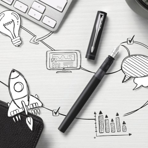 Ekskluzywne pióro tłoczkowe VECTOR XL czarny M Parker (2159744)