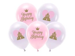Balon gumowy Partydeco Eco 33 cm, Happy Birthday mix 330mm (ECO33P-205-000-5)