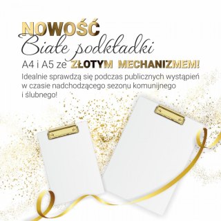 Deska z klipem (podkład do pisania) A4 biały Biurfol (KHG-01-10)