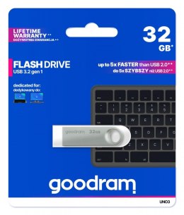 Goodram Pendrive UNO3 32GB USB 3.2 Gen1| srebrny