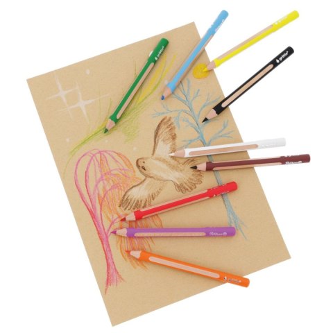 Kredki ołówkowe Griffix 700856 9 kol. Pelikan (300000362)