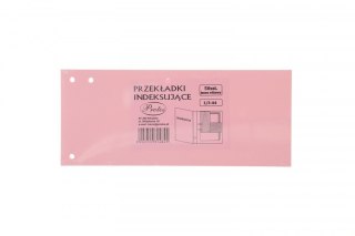 Przekładka czysta indeksująca A4 różowy jasny 160g 50k Protos
