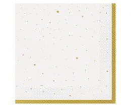 Serwetki Celebrate (złote), certyfikat FSC biały papier [mm:] 330x330 Godan (PW-SCZL)