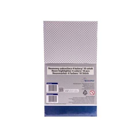 Zakreślacz neonowy wkład mix Beniamin (4644)