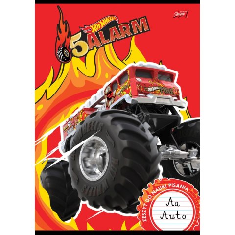 Zeszyt Mattel Hot Wheels do nauki pisania A4 32k. 70g podwójna linia kolor Unipap