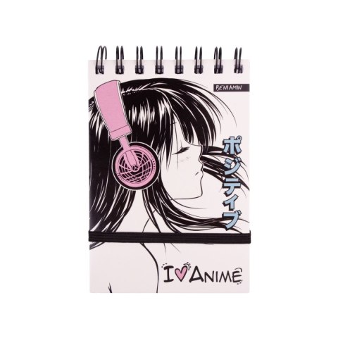 Kołozeszyt (kołonotatnik) Manga A6 96k. krata (nd) (9367)