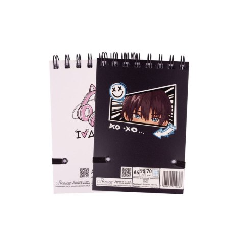 Kołozeszyt (kołonotatnik) Manga A6 96k. krata (nd) (9367)