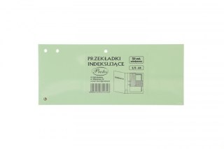 Przekładka czysta indeksująca 1/3 A4 seledyn 160g 50k Protos