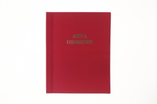 Teczka do akt osobowych A4 ABCDE niezadrukowana bordowy Warta (1824-339-100)