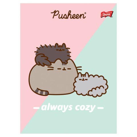 Zeszyt Pusheen A5 32k. 70g linia podwójna kolorowa Unipap