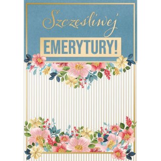 Kartka składana A5 Karnet A5 EMERYTURA Henry (5905701481446)
