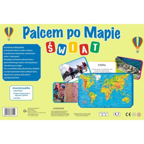 Gra edukacyjna Abino Palcem po mapie - Świat A Gra edukacyjna Abino Palcem po mapie - Świat A