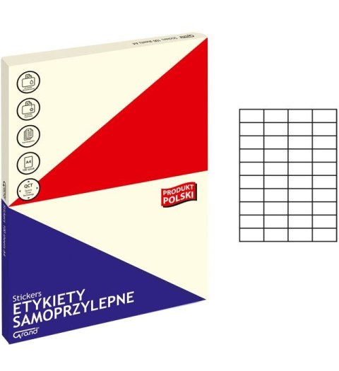 Etykieta samoprzylepna Grand A4 biały [mm:] 52,5x29,7 (005)