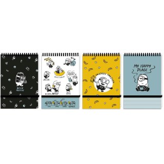 Kołozeszyt (kołonotatnik) A6 Minionki 96k. 70g krata (nd) (5894)