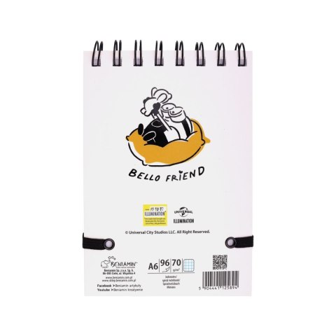 Kołozeszyt (kołonotatnik) Minionki A6 96k. 70g krata (nd) (5894)