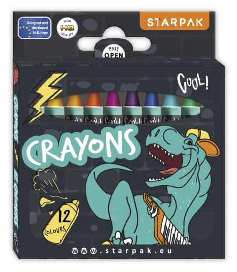 Kredki ołówkowe Dino 12 kol. Starpak (536296)