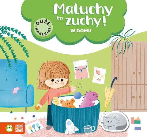 Książeczka edukacyjna Zielona Sowa Maluchy to zuchy. W domu