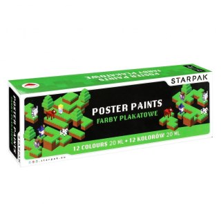 Farby plakatowe Pixel kolor: mix 20ml 12 kolor. Starpak (521495)