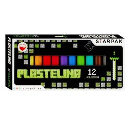 Plastelina Starpak 12 kol. Pixel game mix (536885)