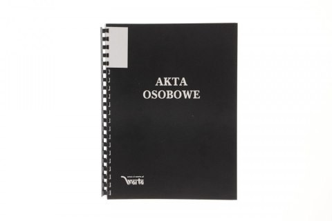 Teczka do akt osobowych Warta ABCDE A4 czarny papier (339-095)