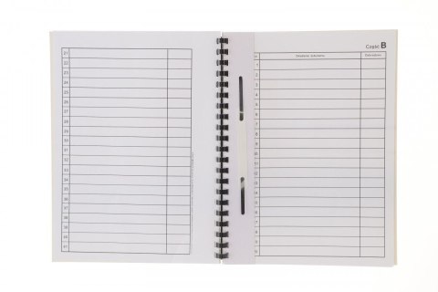 Teczka do akt osobowych ABCDE A4 czarny papier Warta (339-095)