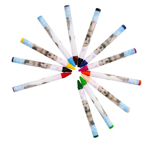 Kredki świecowe Kitty 12 kol. Starpak (532174)