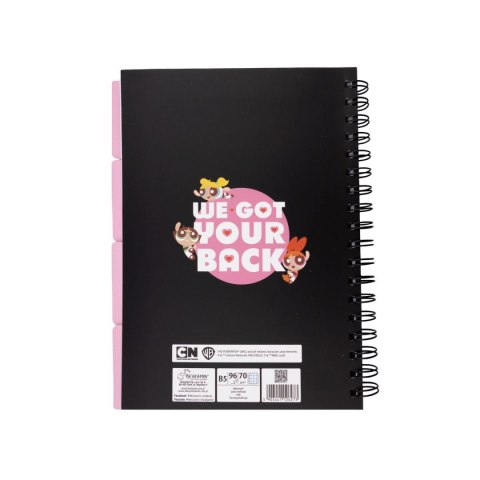 Kołozeszyt (kołonotatnik) Atomówki B5 96k. 70g krata Beniamin (6273)