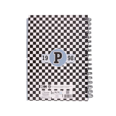 Kołozeszyt (kołonotatnik) Atomówki B5 96k. 70g krata Beniamin (6273)