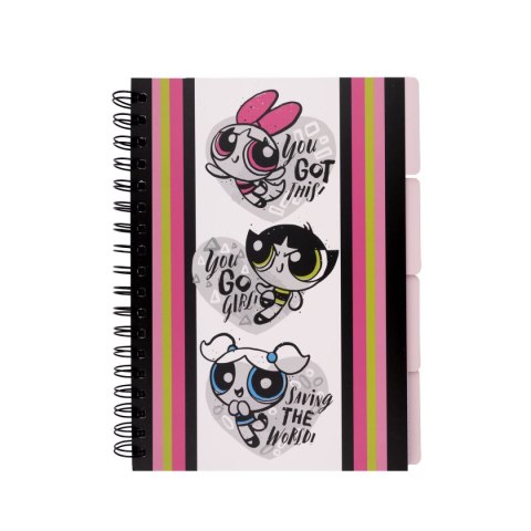 Kołozeszyt (kołonotatnik) Atomówki B5 96k. 70g krata Beniamin (6273)