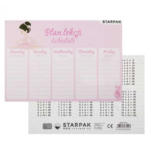 Plan lekcji Starpak Balerina (536138)