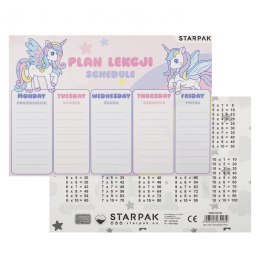 Plan lekcji Starpak unicorn (536139)